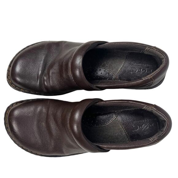 B.O.C.  Brown Genuine Leather Clogs Woman's  Comfort Shoes  9.5'' - Picture 5 of 11